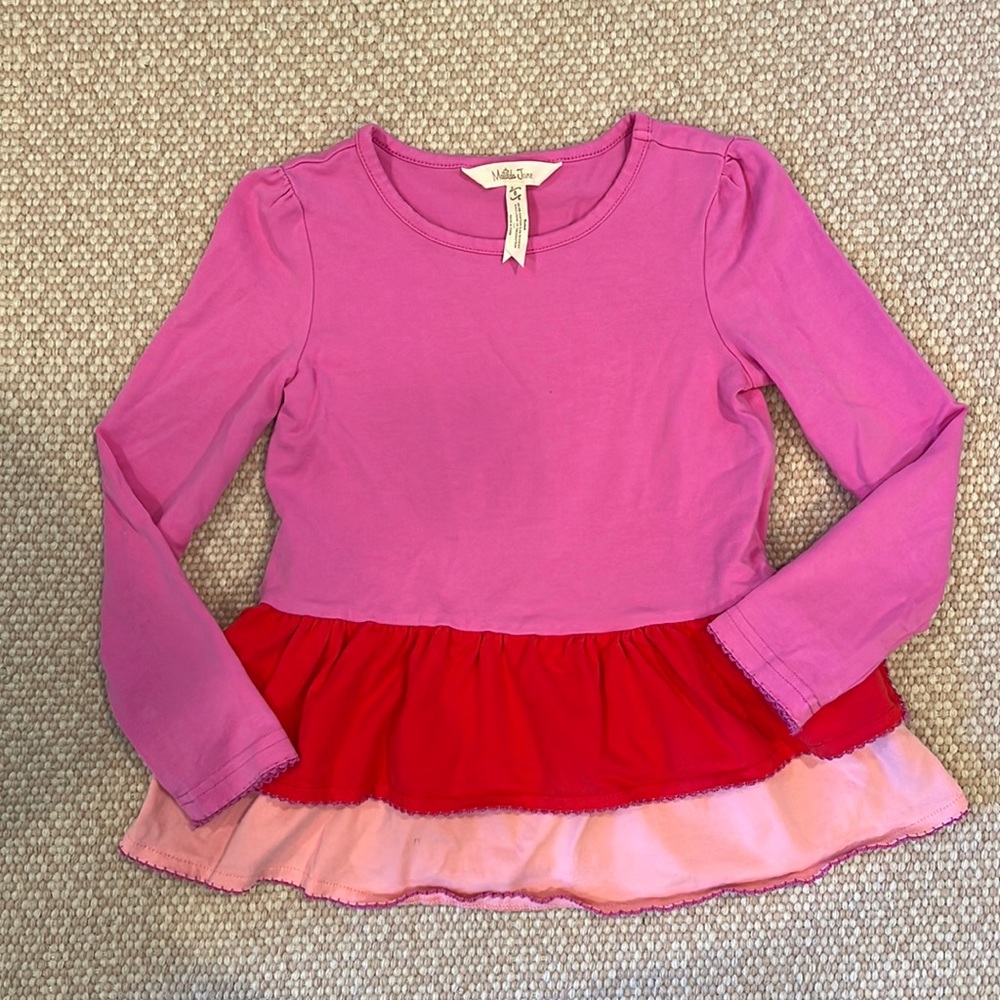Matilda Jane Ruffle Shirt - EUC